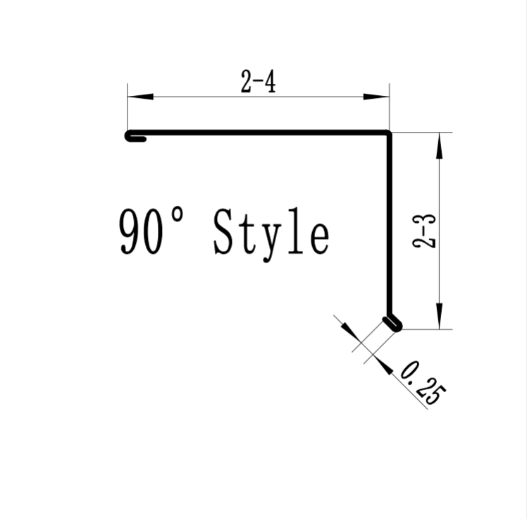 MM-PR-0052 Drip Edge profile drawing