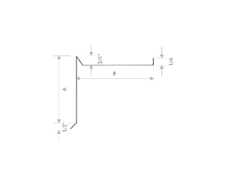 MM-PR-0058 Coping Flashing profile drawing