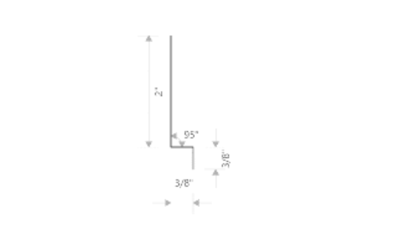 MM-PR-0068 Panel Z Flashing profile drawing