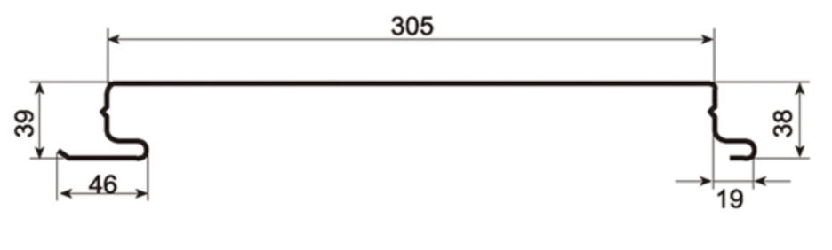 MM-PR-0074 Roofing and Cladding profile drawing