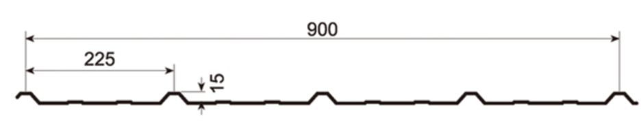MM-PR-0092 Roofing and Cladding profile drawing