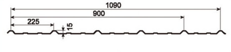 MM-PR-0094 Roofing and Cladding profile drawing