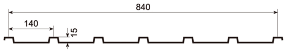 MM-PR-0096 Roofing and Cladding profile drawing