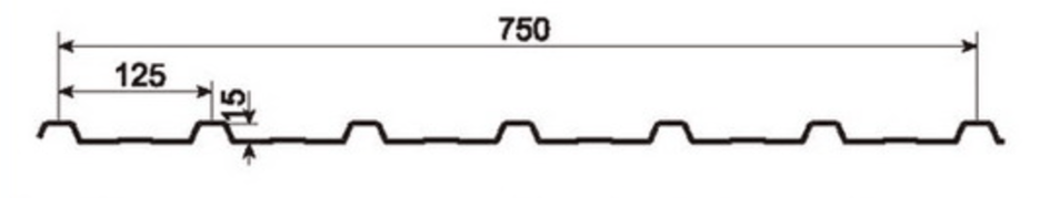 MM-PR-0097 Roofing and Cladding profile drawing