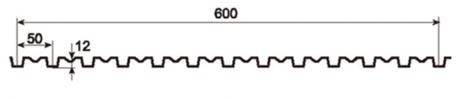 MM-PR-0099 Roofing and Cladding profile drawing