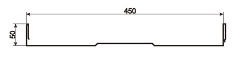 MM-PR-0135 Boltless Roof Panel profile drawing