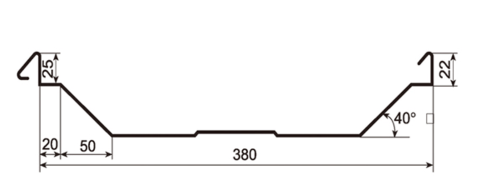 MM-PR-0145 Standing Seam Roof Panel profile drawing