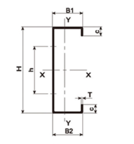 MM-PR-0172 C Purlin profile drawing