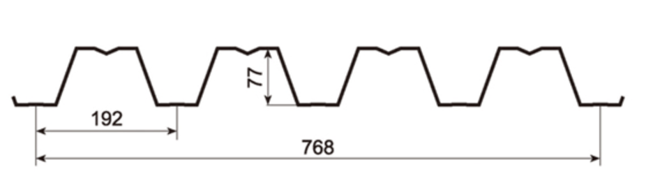 MM-PR-0176 Metal Decking profile drawing