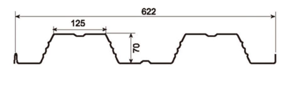 MM-PR-0179 Metal Decking profile drawing