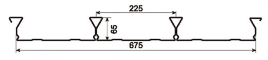 MM-PR-0181 Metal Decking profile drawing