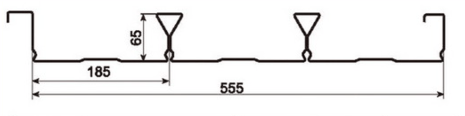 MM-PR-0187 Metal Decking profile drawing
