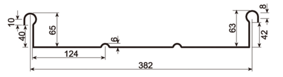 MM-PR-0189 Metal Decking profile drawing