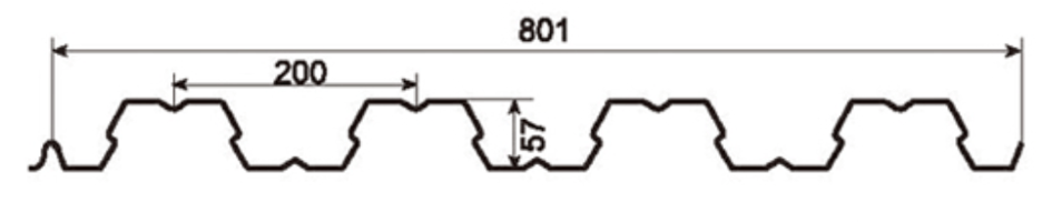 MM-PR-0191 Metal Decking profile drawing