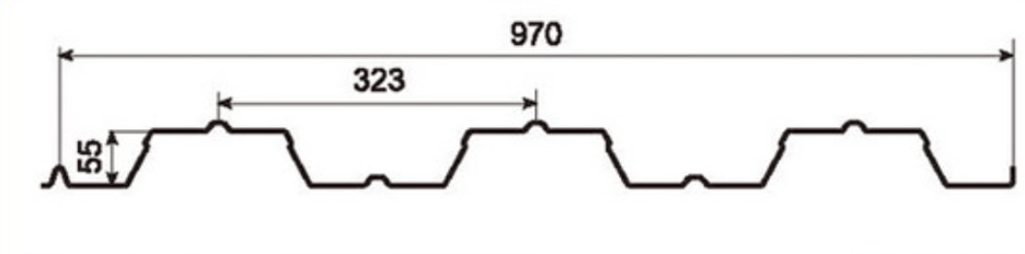 MM-PR-0192 Metal Decking profile drawing
