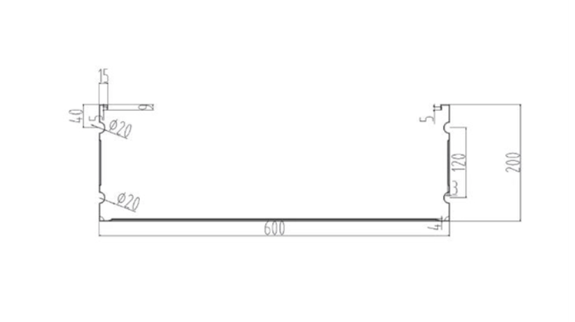 MM-PR-0218 Cable Ladder profile drawing