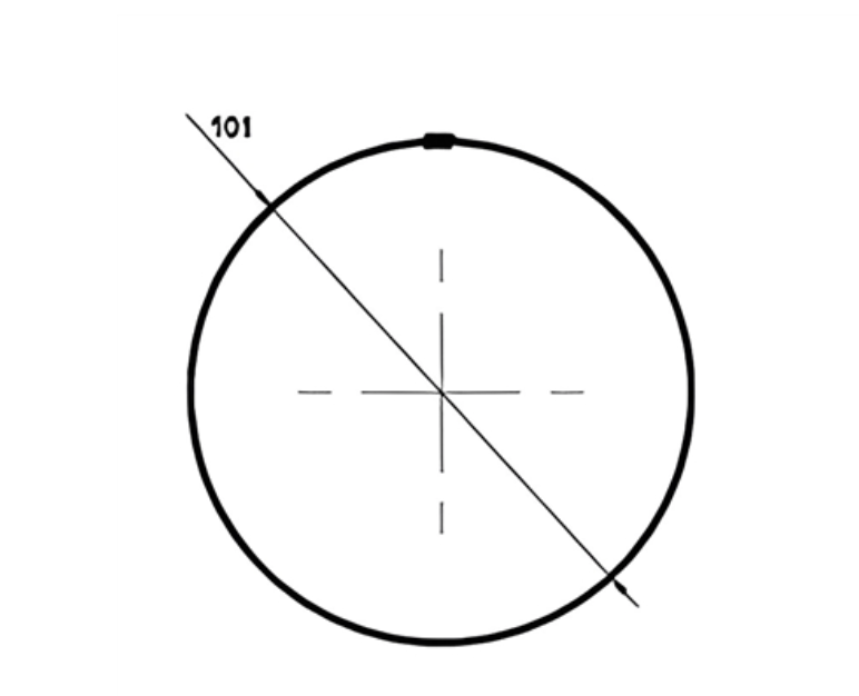 MM-PR-0223 Round Downpipe profile drawing