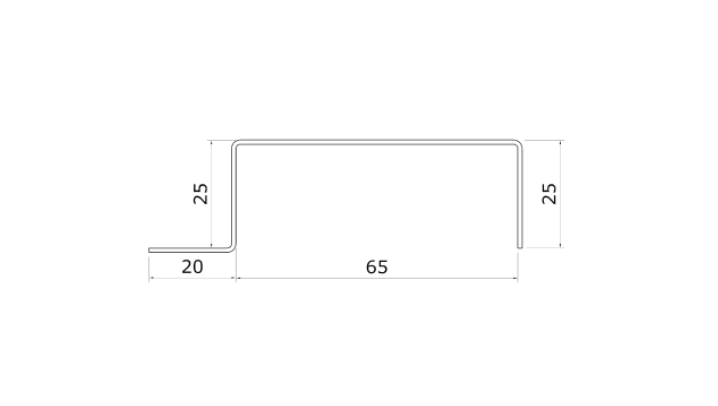 MM-PR-0243 Prefabricated Building profile drawing