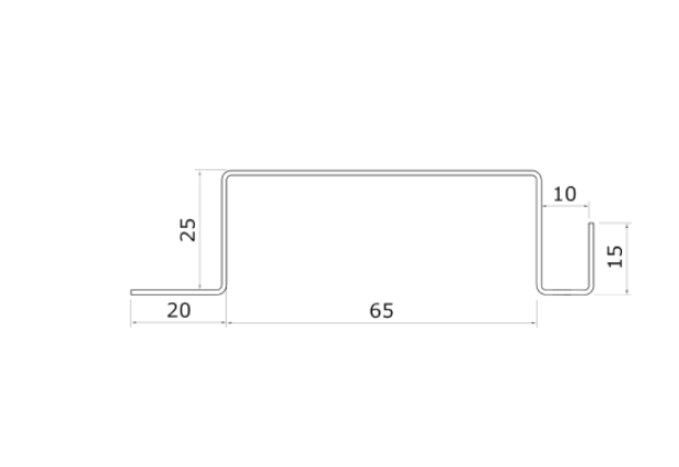 MM-PR-0245 Prefabricated Building profile drawing