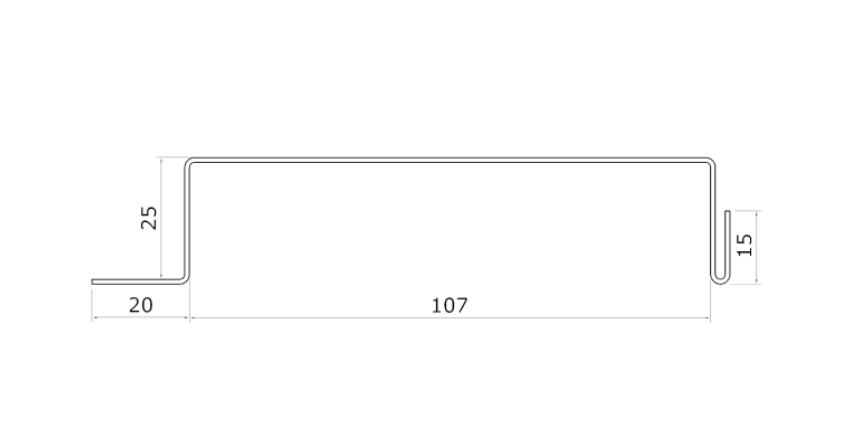 MM-PR-0246 Prefabricated Building profile drawing