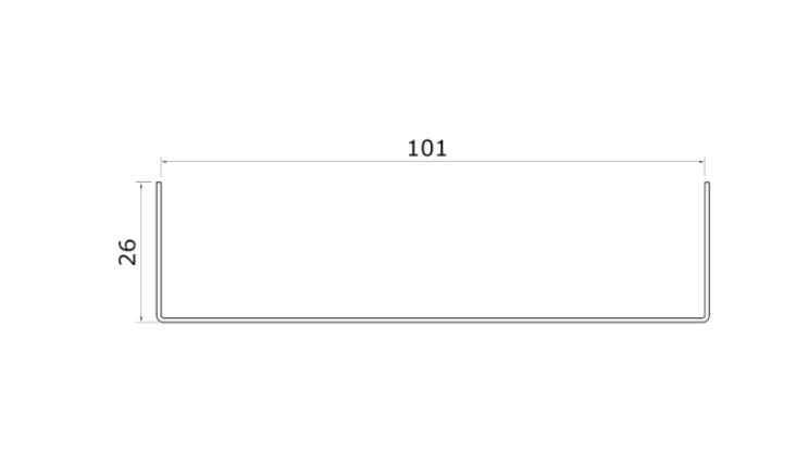 MM-PR-0249 Prefabricated Building profile drawing