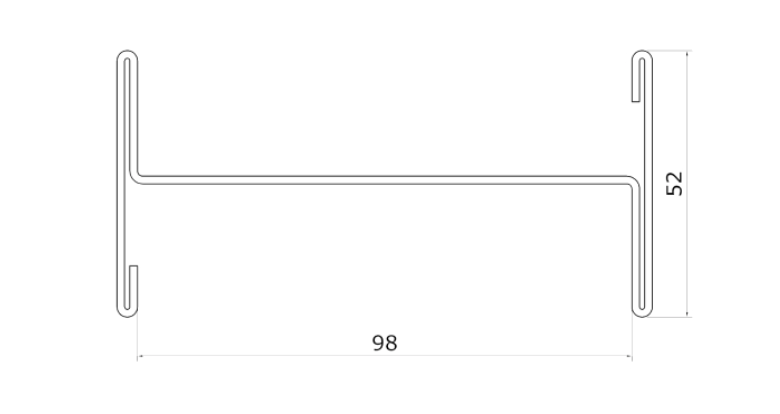 MM-PR-0252 Prefabricated Building profile drawing