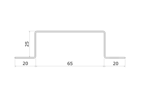 MM-PR-0254 Prefabricated Building profile drawing