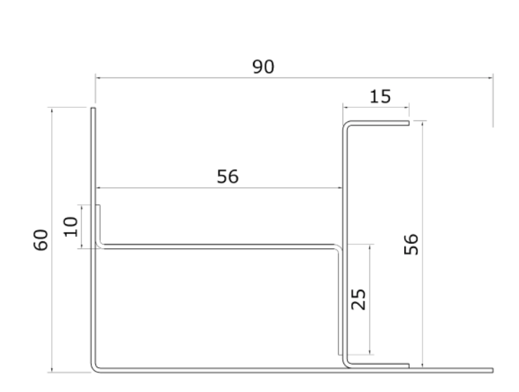 MM-PR-0260 Building Corner profile drawing