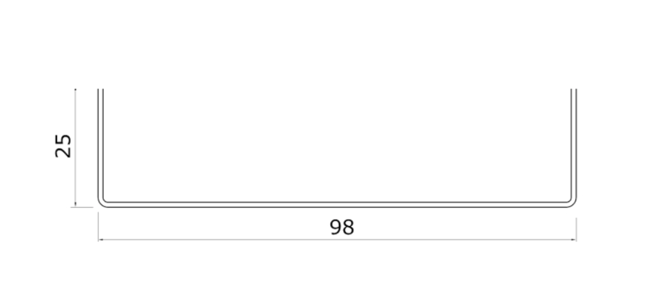 MM-PR-0261 Window Sill profile drawing