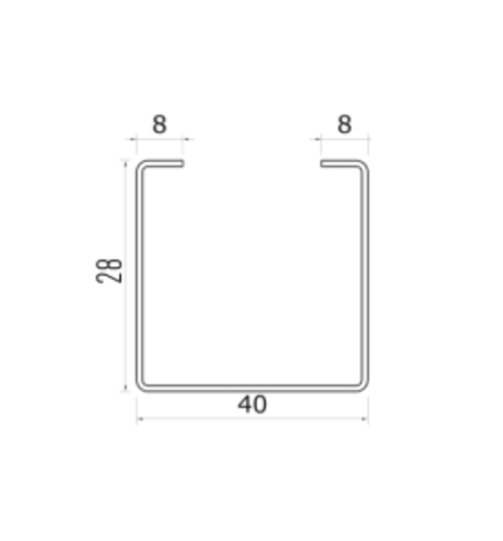 MM-PR-0264 Roof Truss Inner Frame profile drawing