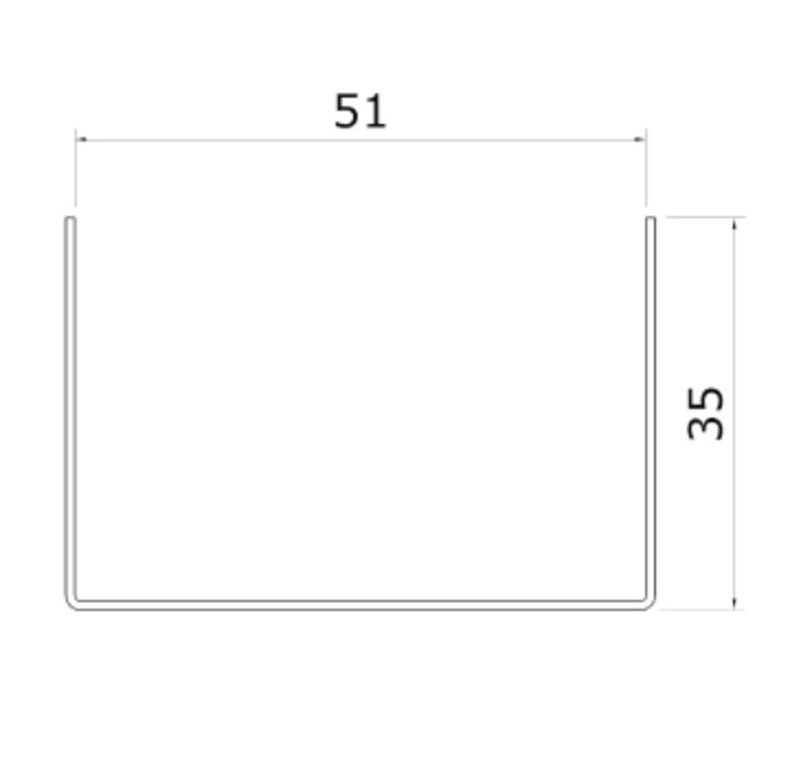MM-PR-0265 Roof Truss Connector profile drawing