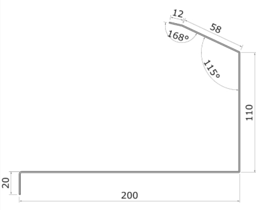 MM-PR-0275 Ridge profile drawing