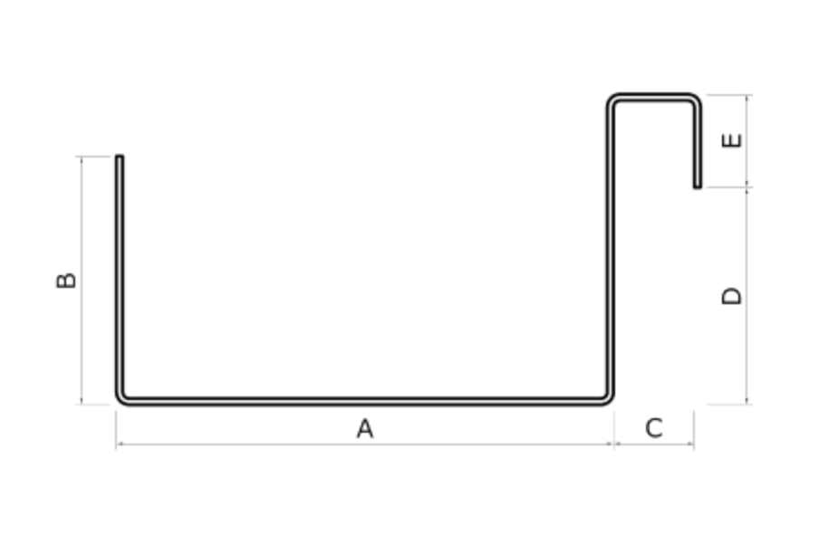 MM-PR-0284 Exterior Door Frame profile drawing