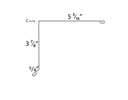 MM-PR-0334 PBR Rake profile drawing