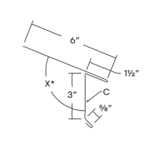 MM-PR-0338 Standing Seam Extended Eave profile drawing