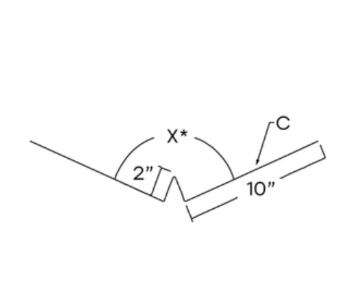 MM-PR-0343 Standing Seam Valley profile drawing