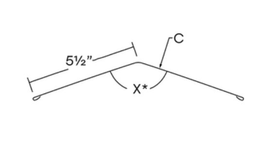 MM-PR-0344 Ridge/Hip Cover Standing Seam profile drawing