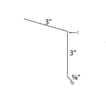 MM-PR-0347 Eave Trim profile drawing