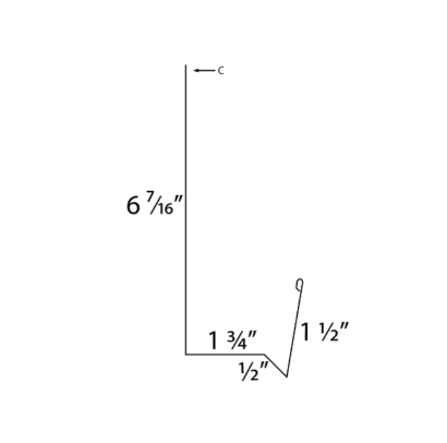 MM-PR-0351 Head Trim profile drawing