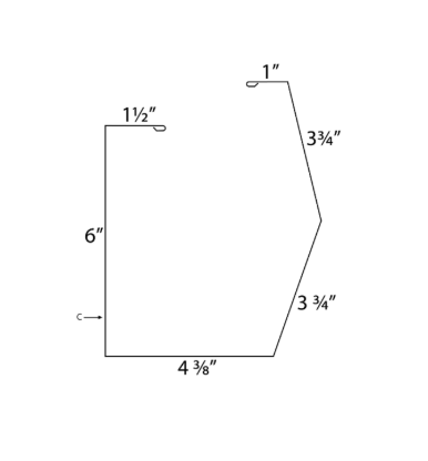 MM-PR-0352 Gutter profile drawing