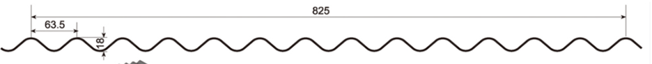 MM-PR-0011 Roofing and Cladding profile drawing