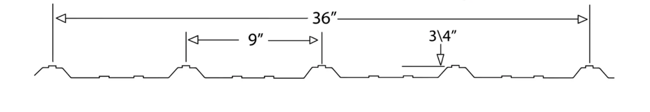 MM-PR-0085 Roofing and Cladding profile drawing