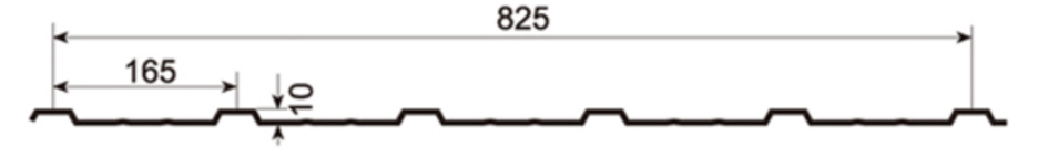 MM-PR-0106 Roofing and Cladding profile drawing
