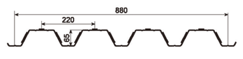 MM-PR-0182 Metal Decking profile drawing