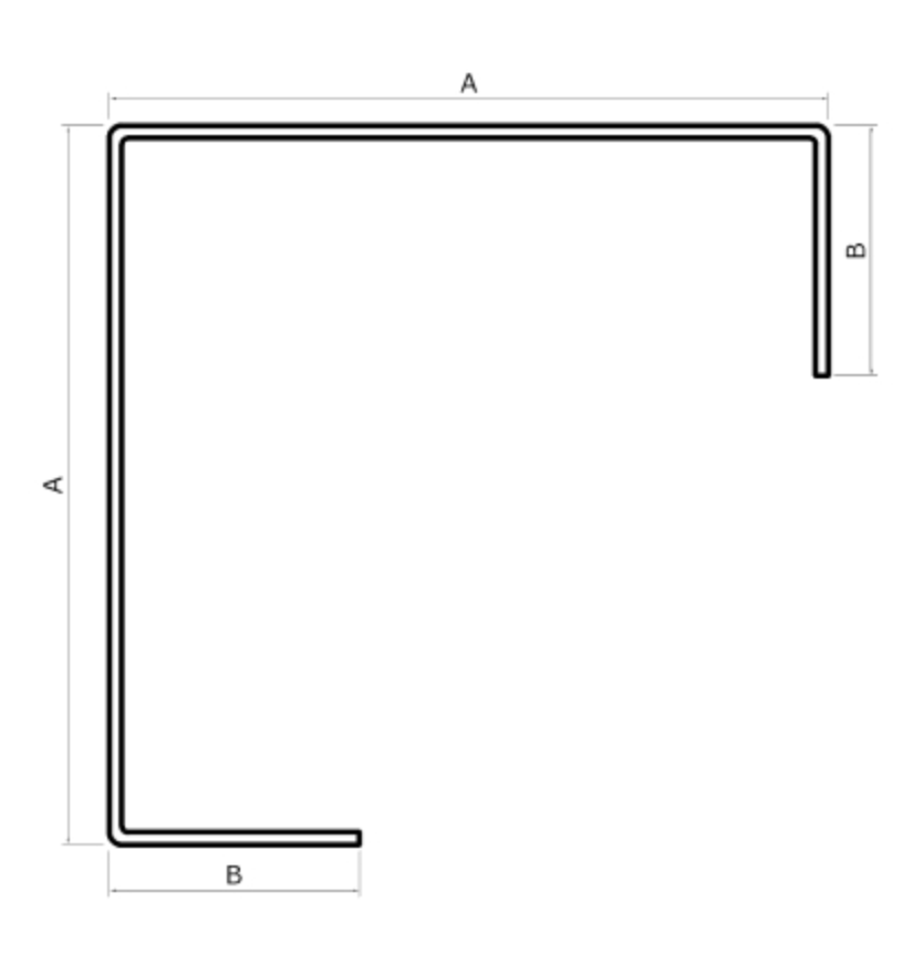 MM-PR-0283 Corner Column profile drawing
