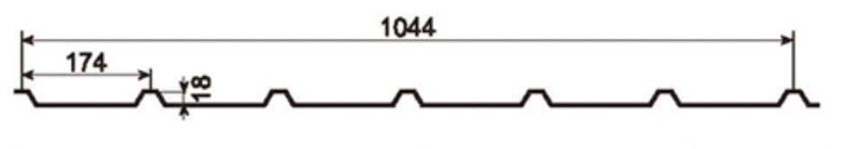 MM-PR-0007 Roofing and Cladding profile drawing