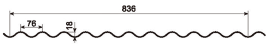 MM-PR-0010 Roofing and Cladding profile drawing