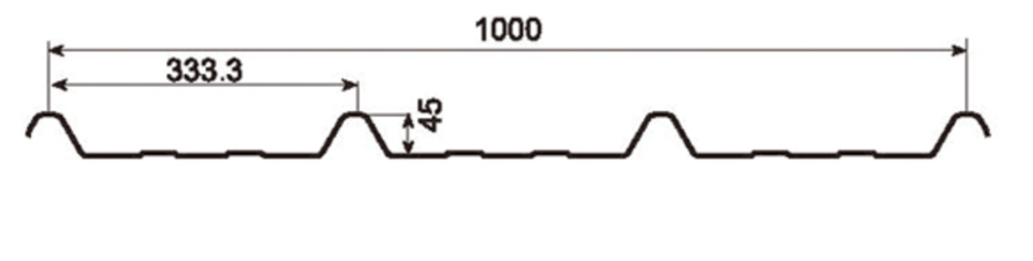 MM-PR-0017 Roofing and Cladding profile drawing