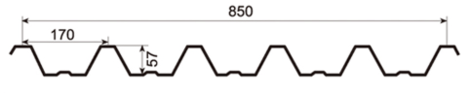 MM-PR-0019 Roofing and Cladding profile drawing