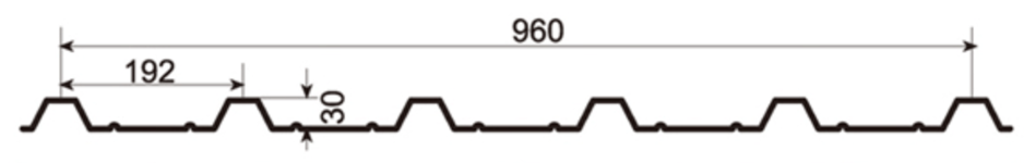 MM-PR-0044 Roofing and Cladding profile drawing